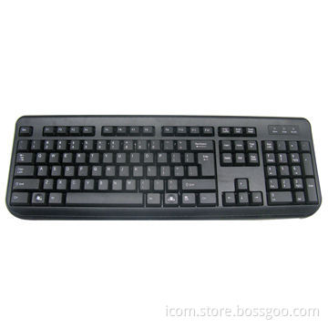 2.4GHz Wireless Keyboard with 104 Standard Keys and 10 Meters Operating Range